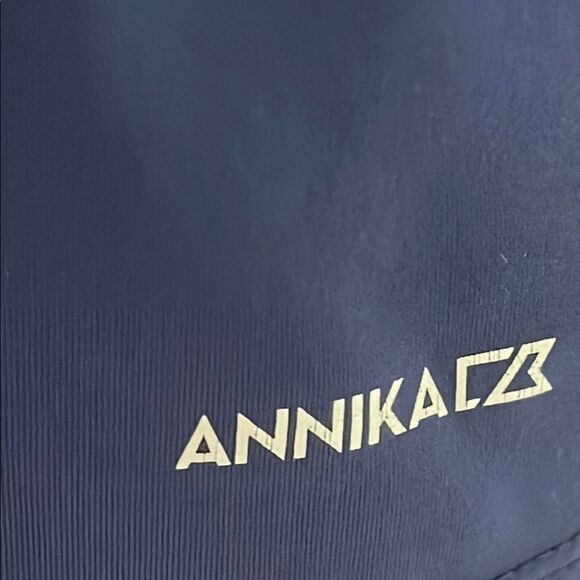 ANNIKA Cutter & Buck Blue and Citron Golf Shirt - Picture 4 of 10